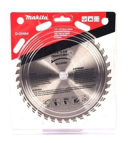 DISCO PARA MADERA 7.1/4'' 24TE MAKITA