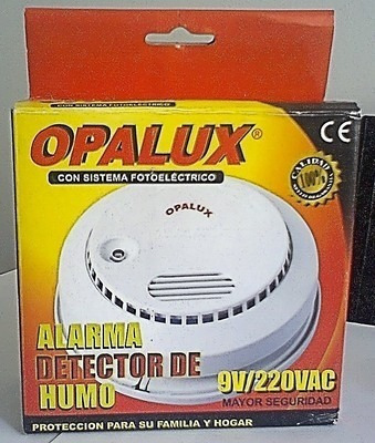 DETECTOR DE HUMO ALARMA OPALUX