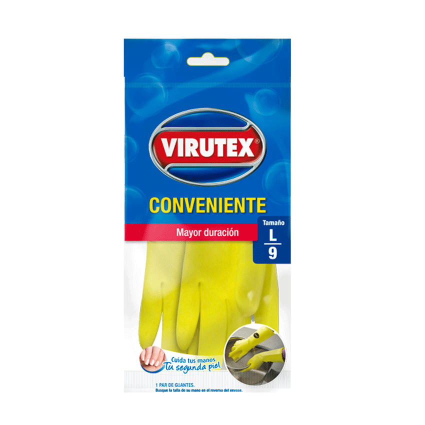 GUANTES VIRUTEX CONVINIENTE -9 - L