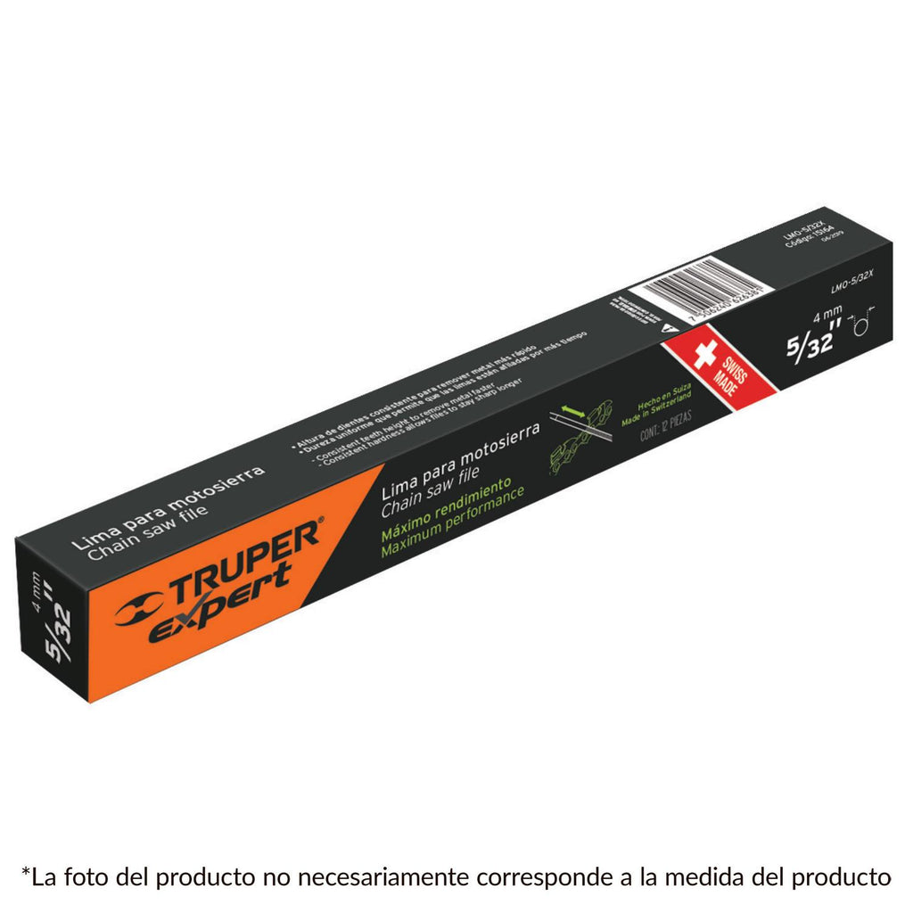 LIMA TRUPER PARA MOTOSIERRA 3/16'' 5MM