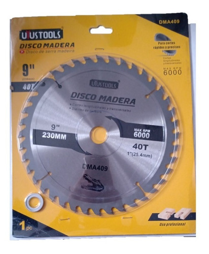 DISCO PARA MADERA UYUSTOOLS 9P'' 24 TEETH