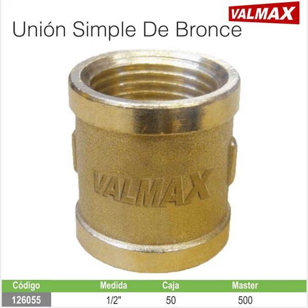 UNION DE BRONCE 1/2 VALMAX