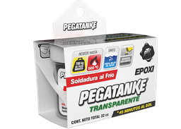 PEGATANKE EPOXICO SOLDADURA FRIO TRANSPARENTE 44CC