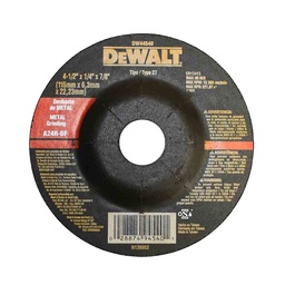 DISCO DESBASTE 4.1/4 DEWALT