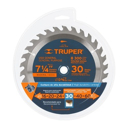 DISCO PARA MADERA 7.1/4'' 24TE TRUPER